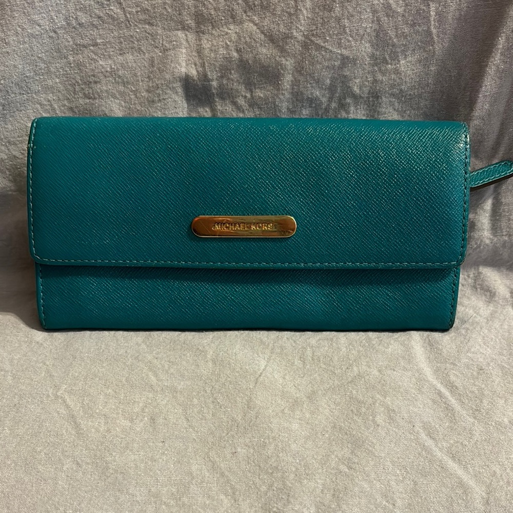 Michael Kors Teal Wallet